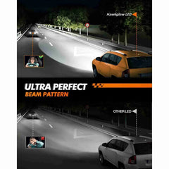 H11 H8 H9 LED Headlight Bulbs 80W 6500K White 24000LM 2Pcs| Hawkglow Plug and Play Series