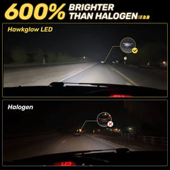 360° Full IIlumination T6F 9005/HB3 9006/HB4 60W 6500K White 20000LM IP68 LED Headlight Bulbs 2 Pcs | Hawkglow