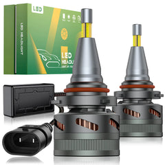 V6 Three Color Temperature 360° Full IIlumination 9005/HB3 150W 45000LM 3000K(Golden Yellow)/4500K(Warm White)/6000K(Bright White) IP68 LED Headlight Bulbs 2 Pcs | Hawkglow