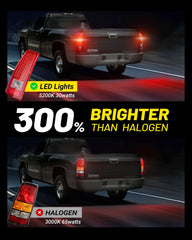 LED Tail Lights Assembly Fit for Chevy Silverado 1999-2002, 1999-2007 GMC Sierra Classic Truck Rear Lamp 1 Pair | Hawkglow