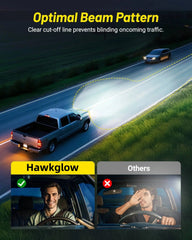 Headlights assembly for Chevy Silverado 1500 2500 HD 3500 HD 2007-2013, Headlight Assembly Pair with LED DRL Turn Signal & Clear Lens, Anti-Glare & Wateproof Head Light Assembly Set, Chrome | Hawkglow