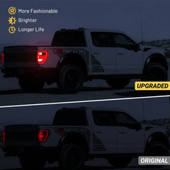 Fit For 2021-2023 Ford F150 LED Tail Light Assembly w/Blind Spot, Right Passenger Side Taillight Rear Brake Lamp (Module NOT Included) | Hawkglow