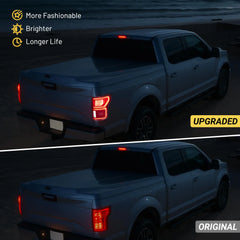 Fit For Ford F150 2018-2020 LED Tail Light with Blind Spot Left Driver/Right Passenger Side Taillight Rear Brake Lamp Signal Assembly (Module NOT Included) | Hawkglow