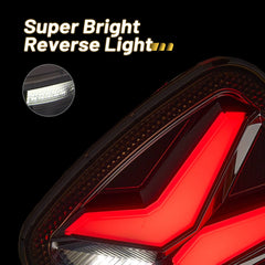 Jeep wrangler tj led tail lights with Super Bright Reverse Light