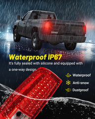 Fit For 1999-2002 Silverado Tail Lights, 1999-2007 GMC Sierra Classic Truck Tail Light Assembly - Red 1 Pair | Hawkglow