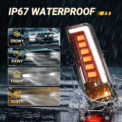 Hawkglow LED Headlights Assembly DOT Approved with DRL Turn Signal High/Low Sealed Beam Side Marker Compatible with 2003-2006 Chevy Silverado Avalanche