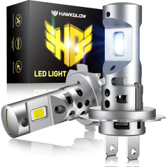 M9F H7 70W 6500K White 20000LM IP68 LED Headlight Bulbs 2 Pcs | Hawkglow Perfect Fit Design
