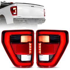 Fit For 2021-2023 Ford F150 LED Tail Light Assembly w/Blind Spot, Left Driver Side/Right Passenger Side Taillight Rear Brake Lamp (Module NOT Included) | Hawkglow