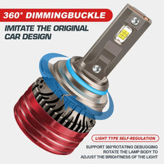 FLASHARK 9005 H4 H7 H11 LED Headlight Bulbs , 110W£¬6000K White, 6400 LM Per Set, Super Bright and Penetration,Plug and Play, Halogen Replacement DRL Bulbs 2 Pack Flashark