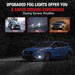 H11 H8 H9 LED Fog Light Bulbs 8W 5000LM 6000K for Toyota Camry, Honda Accord, and More| 2 Bulbs Flashark