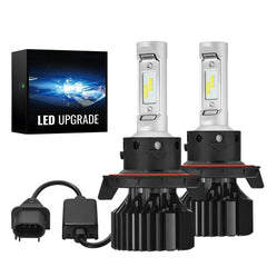 H13/9008 LED Headlight Bulbs 100W 6000K 14000LM White Dual-function 2Pcs for Chevrolet/Ford/GMC/BMV/Dodge/Honda/Nissan/Jeep