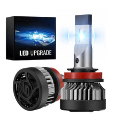 X2 H11/H9/H8 100W 6000K White IP67 LED Headlight Bulbs 2Pcs