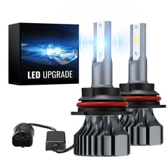 S1 9004/HB1 60W 6000K 13000LM White IP67 LED Headlight Bulbs 2Pcs