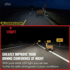 H4/9003/HB2 80W 6500K White 24000LM IP67 LED Headlight Bulbs 2Pcs| Hawkglow Plug and Play Series