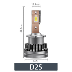 D2S D4S LED Headlight Bulbs 70W 6800LM 6000K White 2 Bulbs | Hawkglow
