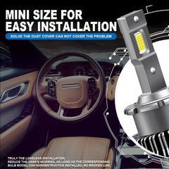D2S D4S LED Headlight Bulbs 70W 6800LM 6000K White 2 Bulbs | Hawkglow
