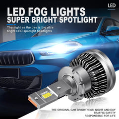 D2S D4S LED Headlight Bulbs 70W 6800LM 6000K White 2 Bulbs | Hawkglow