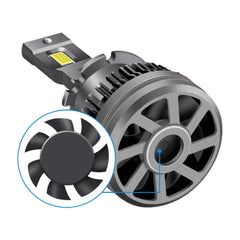 d1s led headlight bulb with fans