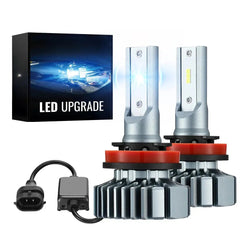 H11 H8 H9 LED Headlight Bulbs 60W 6000K 20000LM White 2Pcs for Chevrolet/Ford/Toyota/Dodge/GMC/Honda