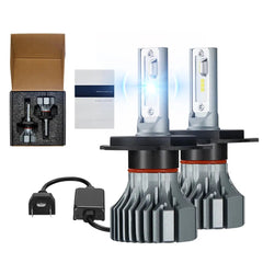 H4/9003/HB2 LED Headlight Bulbs 120W 6500K ??13000LM White Dual-function 2Pcs for Chevrolet/Ford/GMC//BMV/Dodge/Honda/Nissan/Jeep Flashark