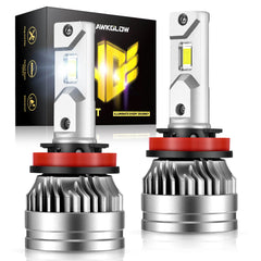 H11 H8 H9 LED Headlight Bulbs 80W 6500K White 24000LM 2Pcs| Hawkglow Plug and Play Series