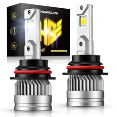 9007/HB5 80W 6500K White 24000LM IP67 LED Headlight Bulbs 2Pcs| Hawkglow Plug and Play Series