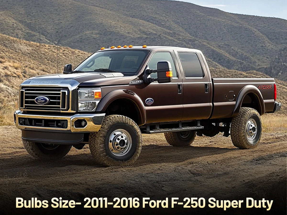 2011-2016 Ford F-250 Headlight Bulb Size