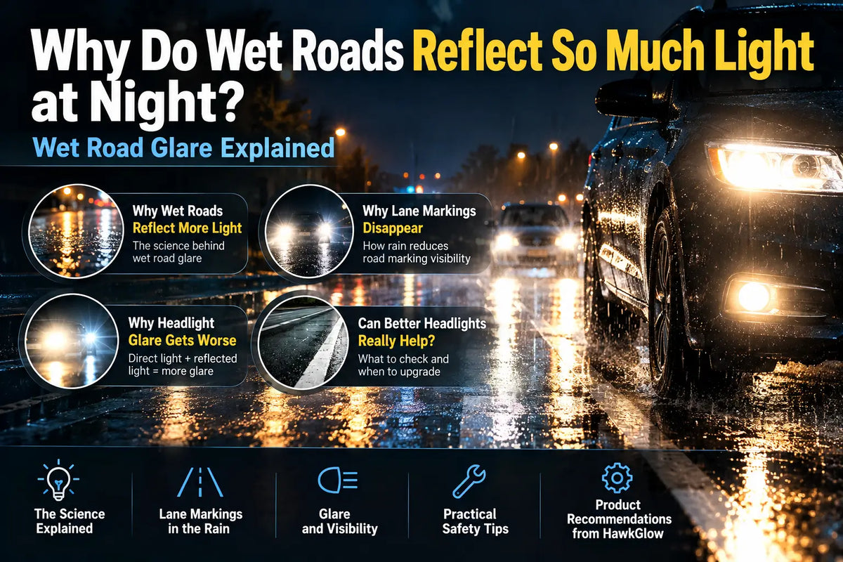 Why Do Wet Roads Reflect So Much Light at Night? Wet Road Glare Explained