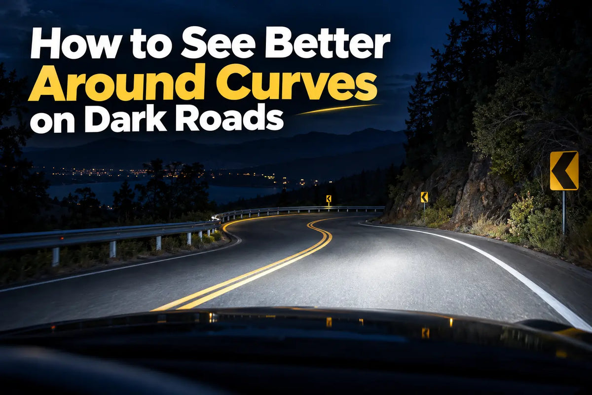 How to See Better Around Curves When Driving at Night