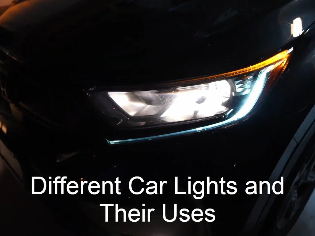 different lights on a car