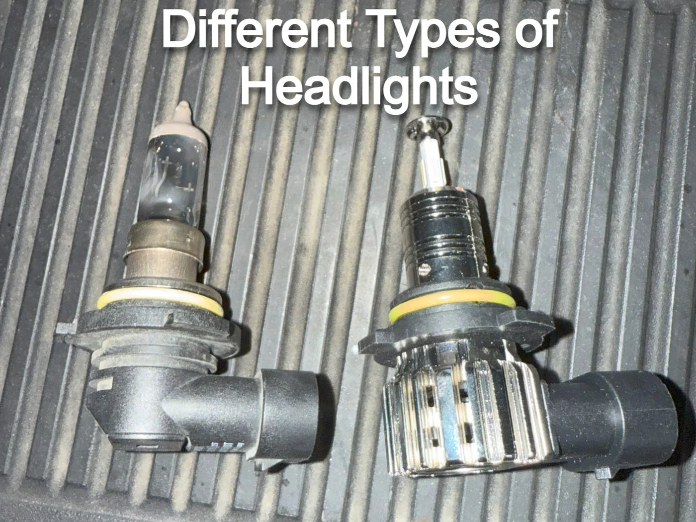 different types of headlight bulbs 