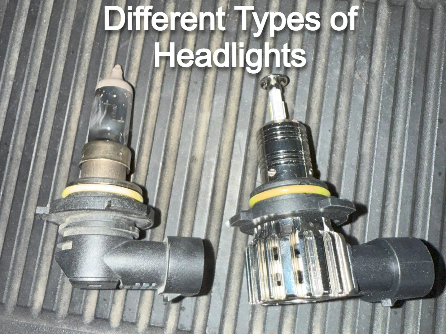 different types of headlight bulbs 