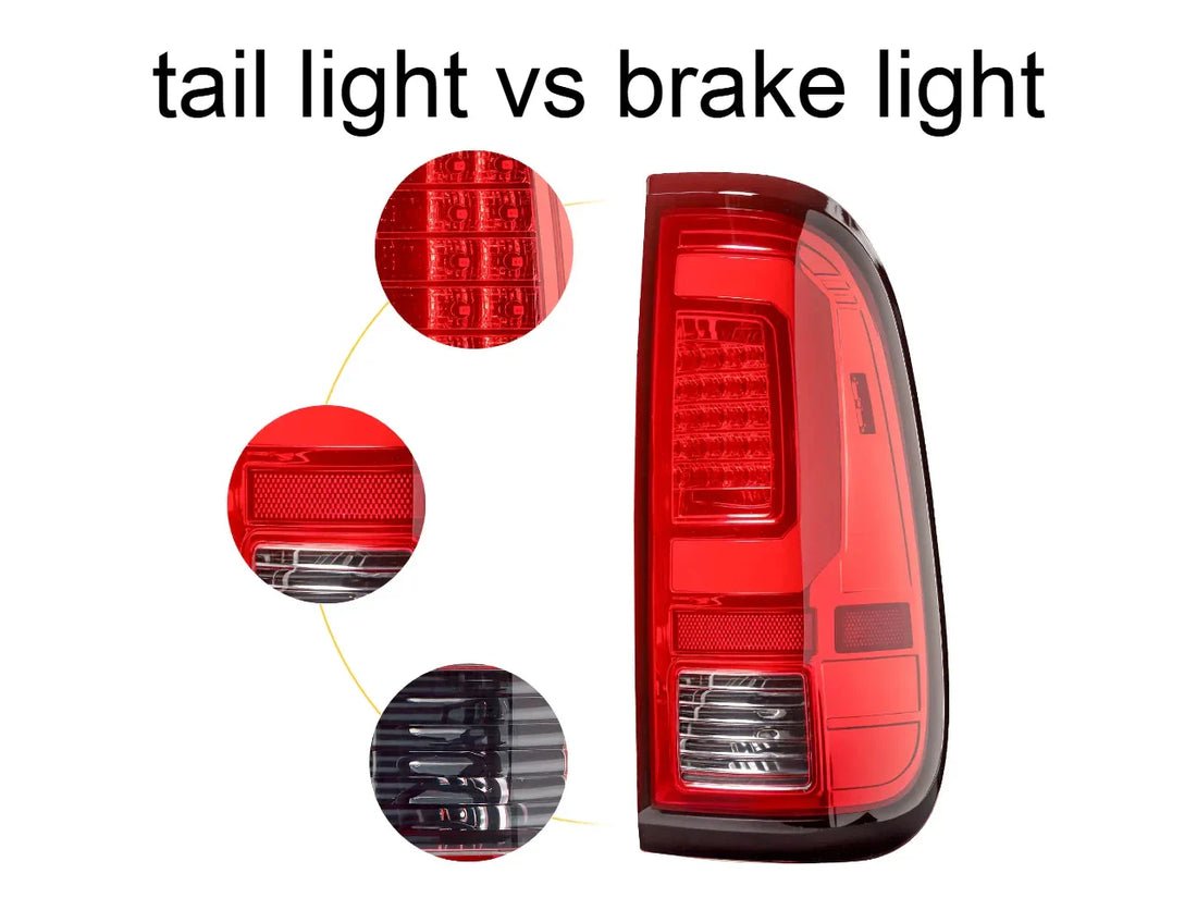 brake light vs tail light​ differences