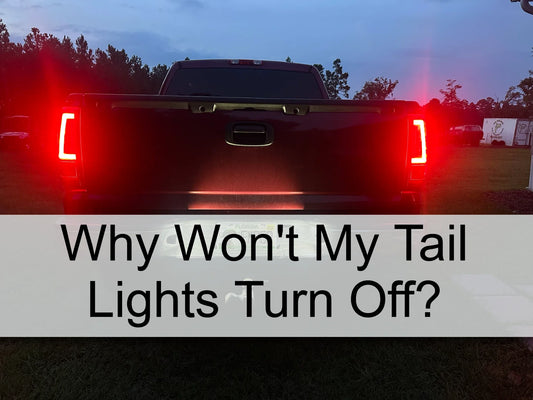 tail lights wont turn off