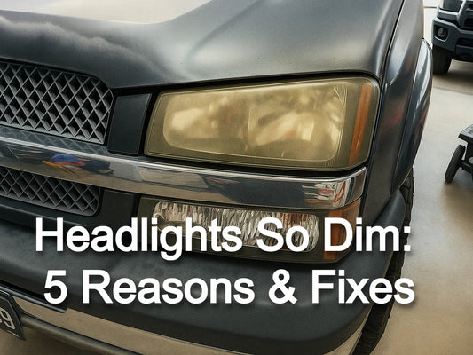 why are my headlights so dim: 5 reasons and fixes