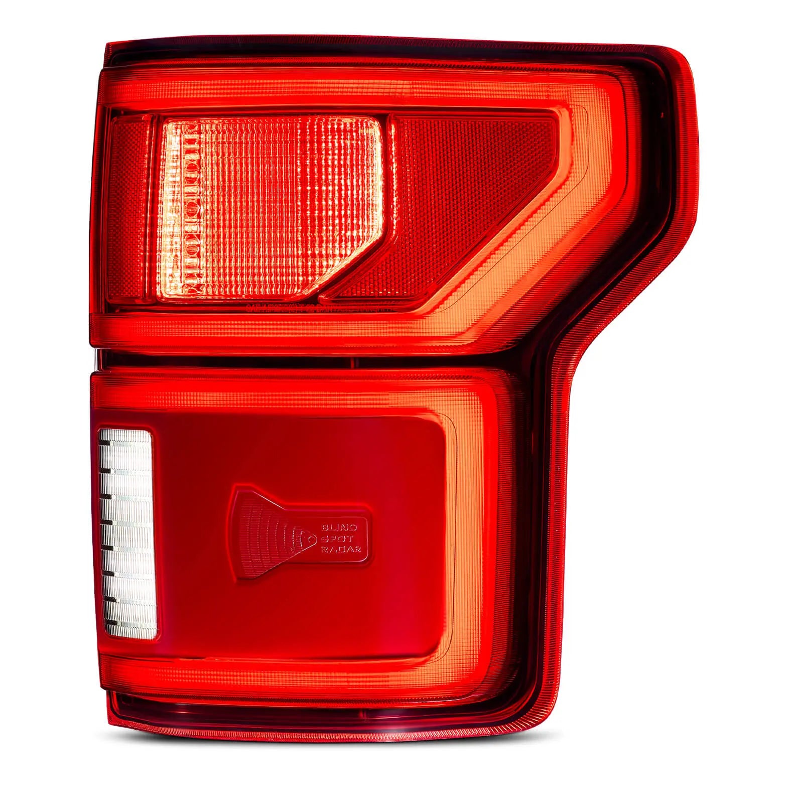 Fit For Ford F150 2018-2020 LED Tail Light with Blind Spot Right Passenger Side Taillight Rear Brake Lamp Signal Assembly (Module NOT Included) | Hawkglow