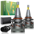 V6 3-Color Temp 9005/HB3 LED Headlight Bulbs 150W 360° Full Illumination 2 Pcs