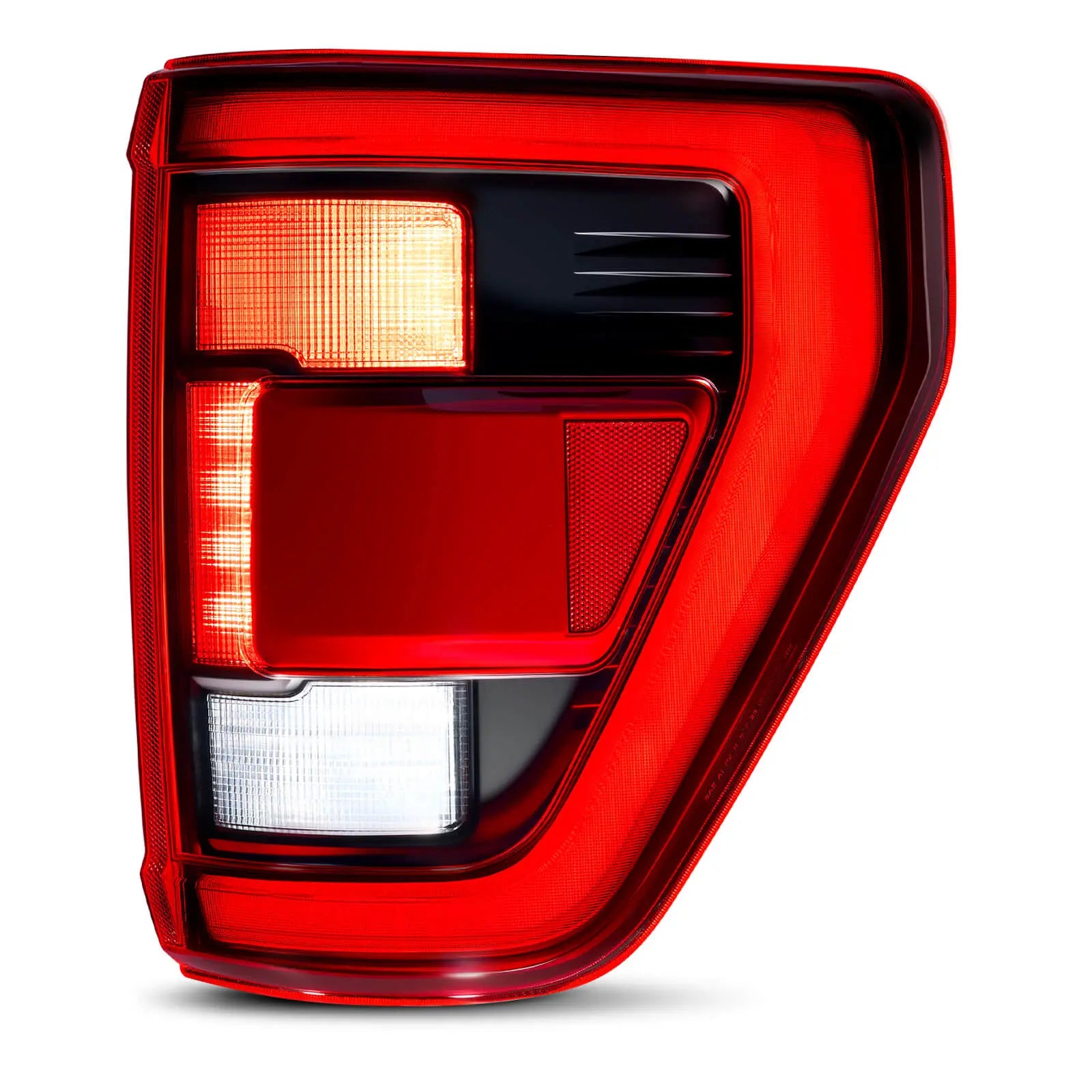 Fit For 2021-2023 Ford F150 LED Tail Light Assembly w/Blind Spot, Right Passenger Side Taillight Rear Brake Lamp (Module NOT Included) | Hawkglow