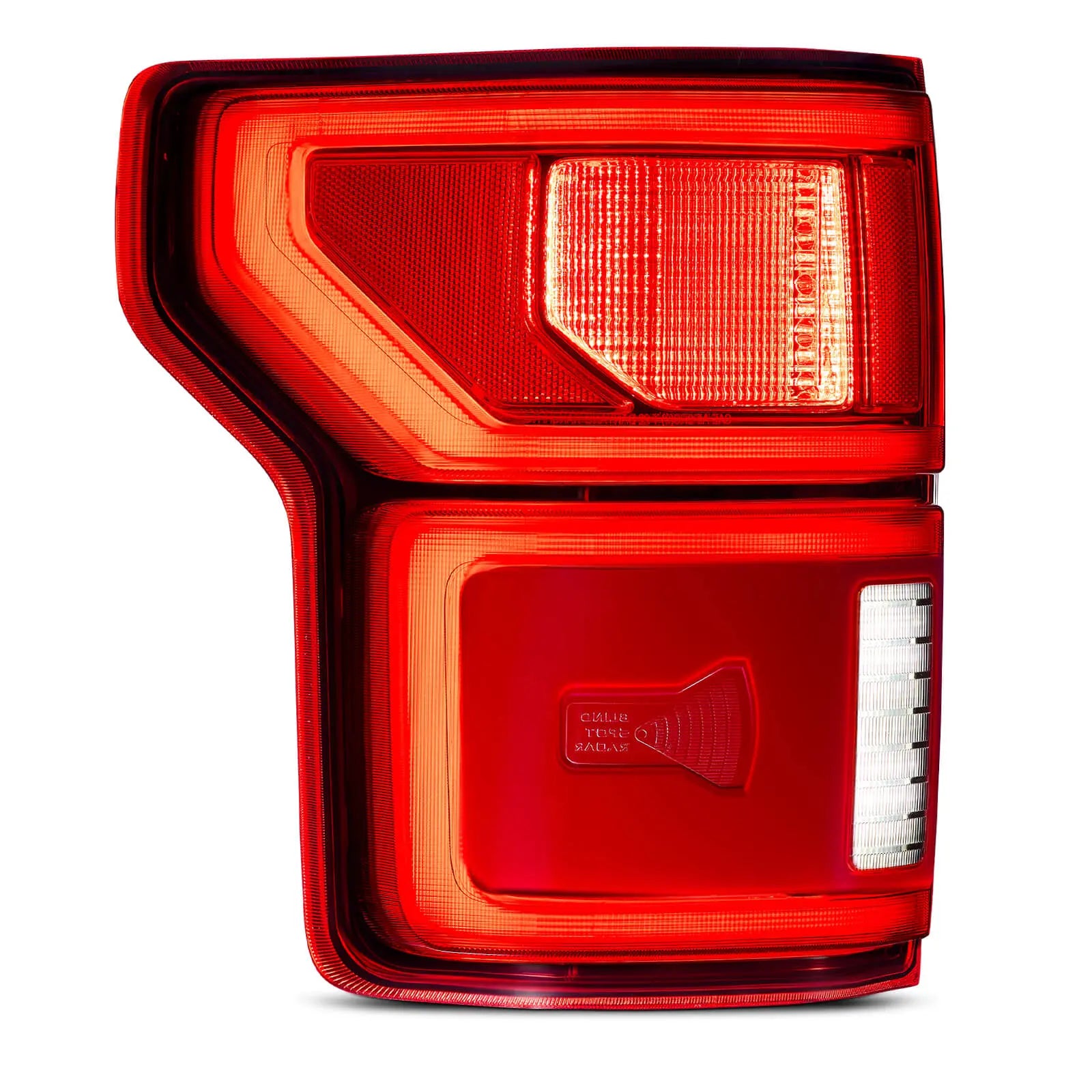 Fit For Ford F150 2018-2020 LED Tail Light with Blind Spot Left Driver Side Taillight Rear Brake Lamp Signal Assembly (Module NOT Included) | Hawkglow