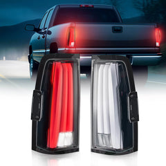 LED Tail Lights Assembly Fit for Chevy Silverado 2003-2007 1500 2500 3500HD, IP67 Waterproof LED Tail Lights Rear Tail Lights Pair White | Hawkglow