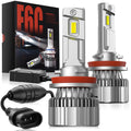 F6C H11/H8/H9 LED Headlight Bulbs 130W 6500K White IP68 2 Pcs