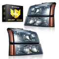 For 2003-2006 Chevy Silverado/Avalanche Headlight Assembly Pair