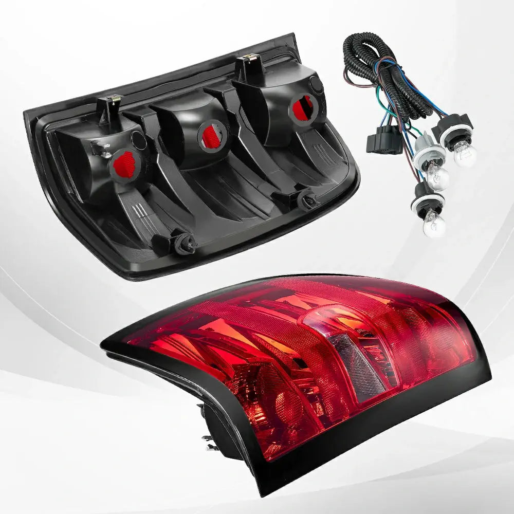 2007-2013 Chevrolet Chevy Silverado GMC Sierra Tail Light Assembly - Driver + Passenger (Left + Right) Set Flashark