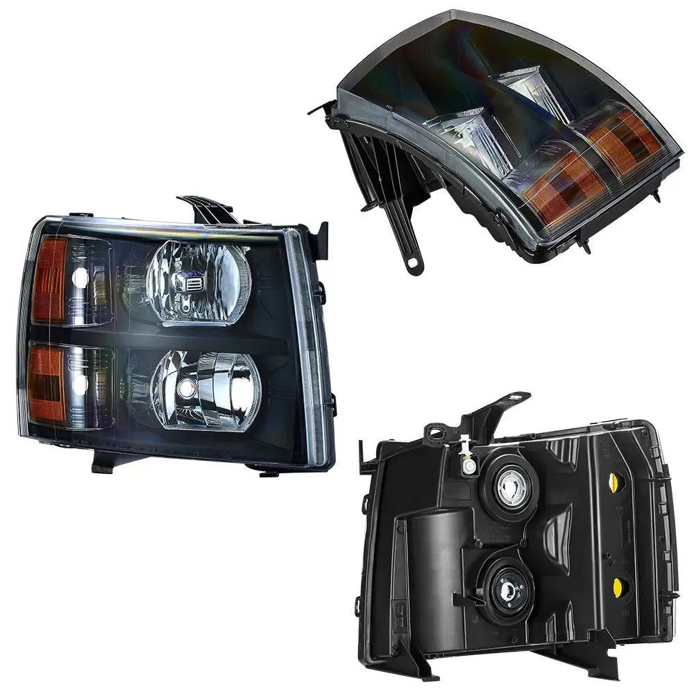 2007-2013 Chevy Silverado 1500 / 2007-2014 Silverado 2500 3500 Headlight Assembly | Hawkglow