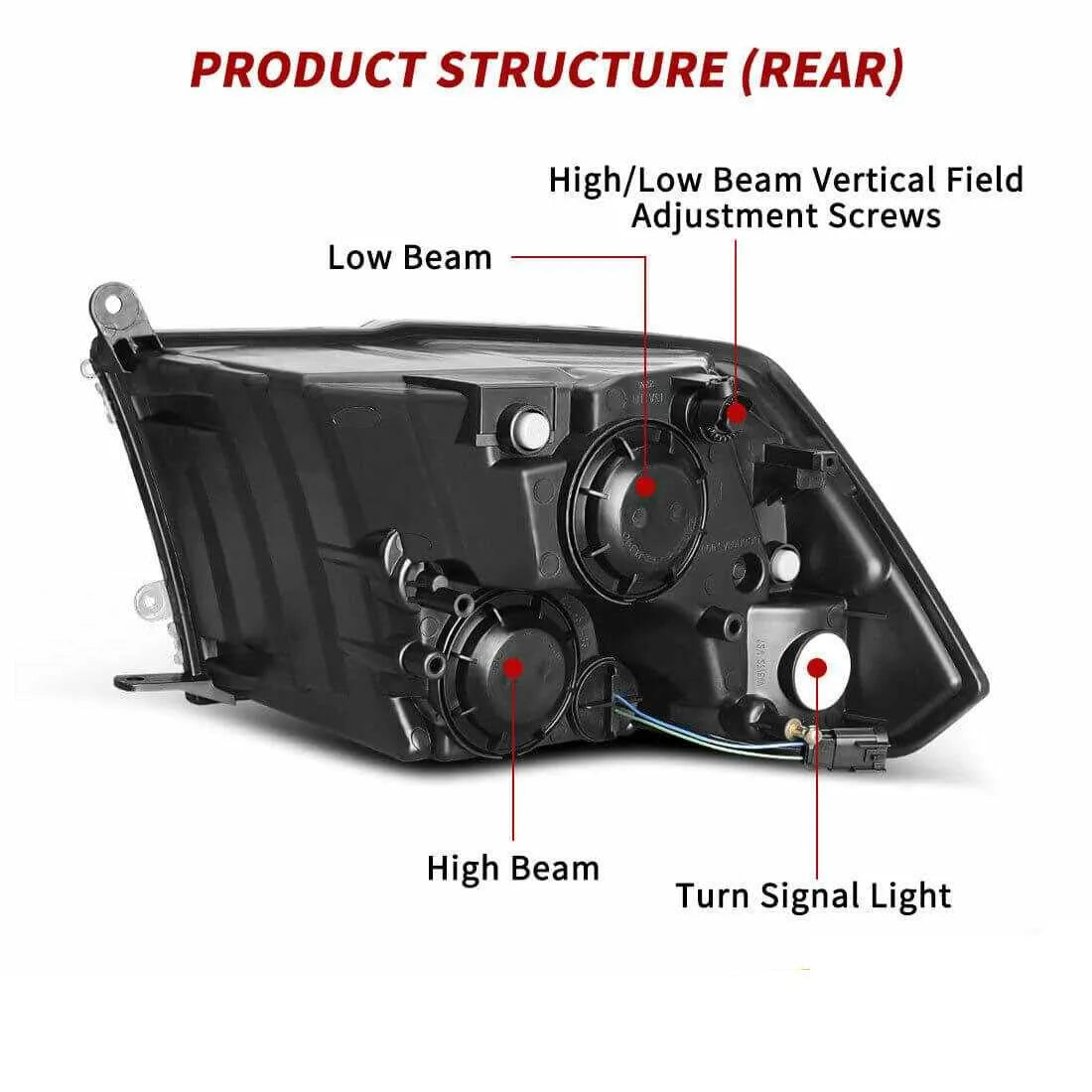 Factory Style Headlights 2009 Dodge Ram 1500, 10-18 Ram 1500-5500 - CA Factory Style Headlights 2009 Dodge Ram 1500, 10-18 Ram 1500-5500 - CA