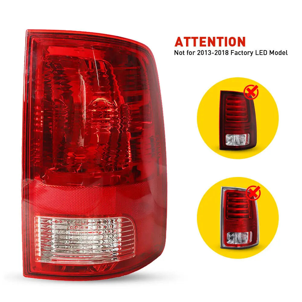 2009-2022 Dodge Ram 1500 2010-2018 Ram 2500 3500 Tail Light Assembly Driver + Passenger (Left + Right) Set Flashark