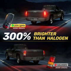 LED Tail Lights Assembly Fit for Chevy Silverado 2003-2007 1500 2500 3500HD, Bright Smoked Tail Lights, IP67 Waterproof LED Tail Lights Rear Tail Lights Pair | Hawkglow