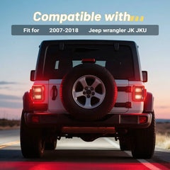 Jeep Wrangler JK LED Tail Lights Compatible for 2007-2018