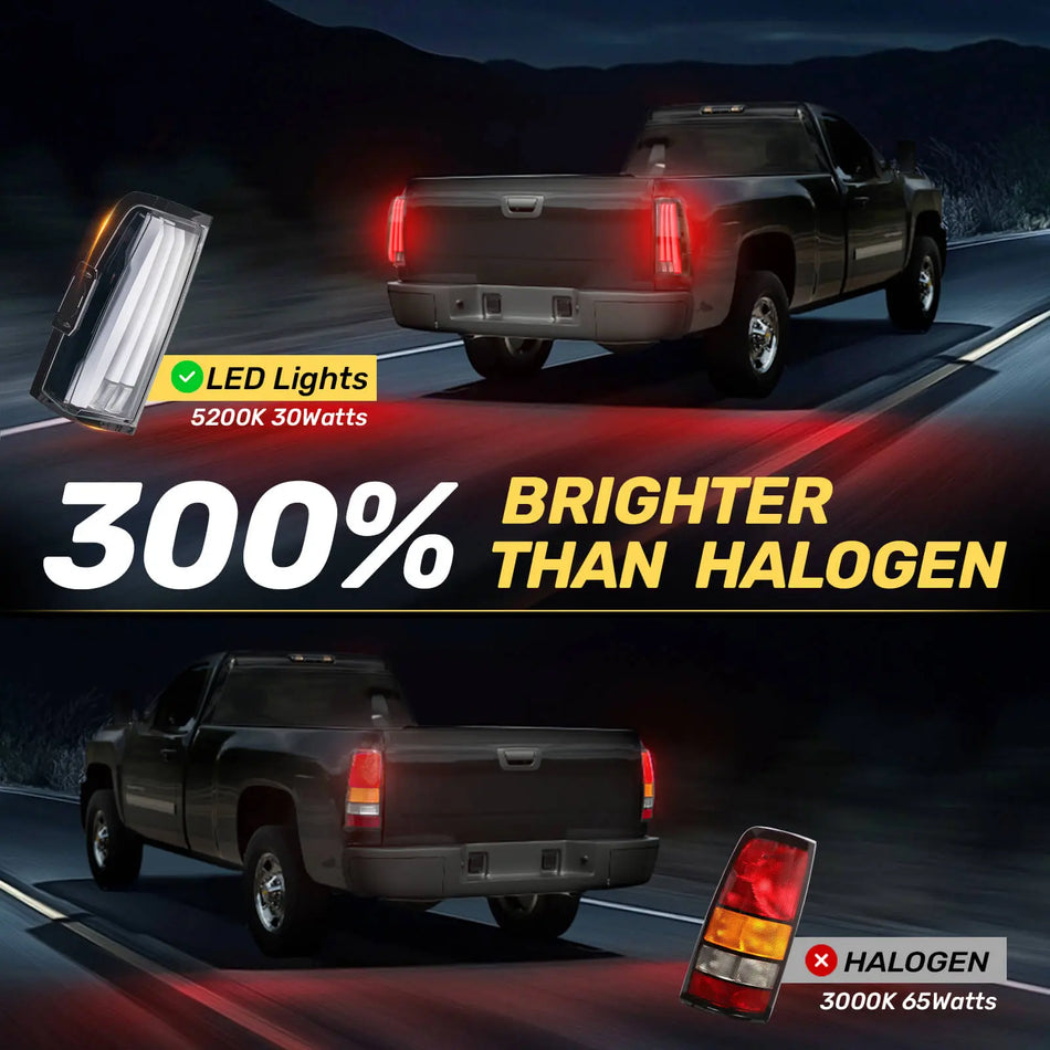 For 2003-2007 Chevy Silverado 1500/2500/3500 LED Tail Light Assembly Pair