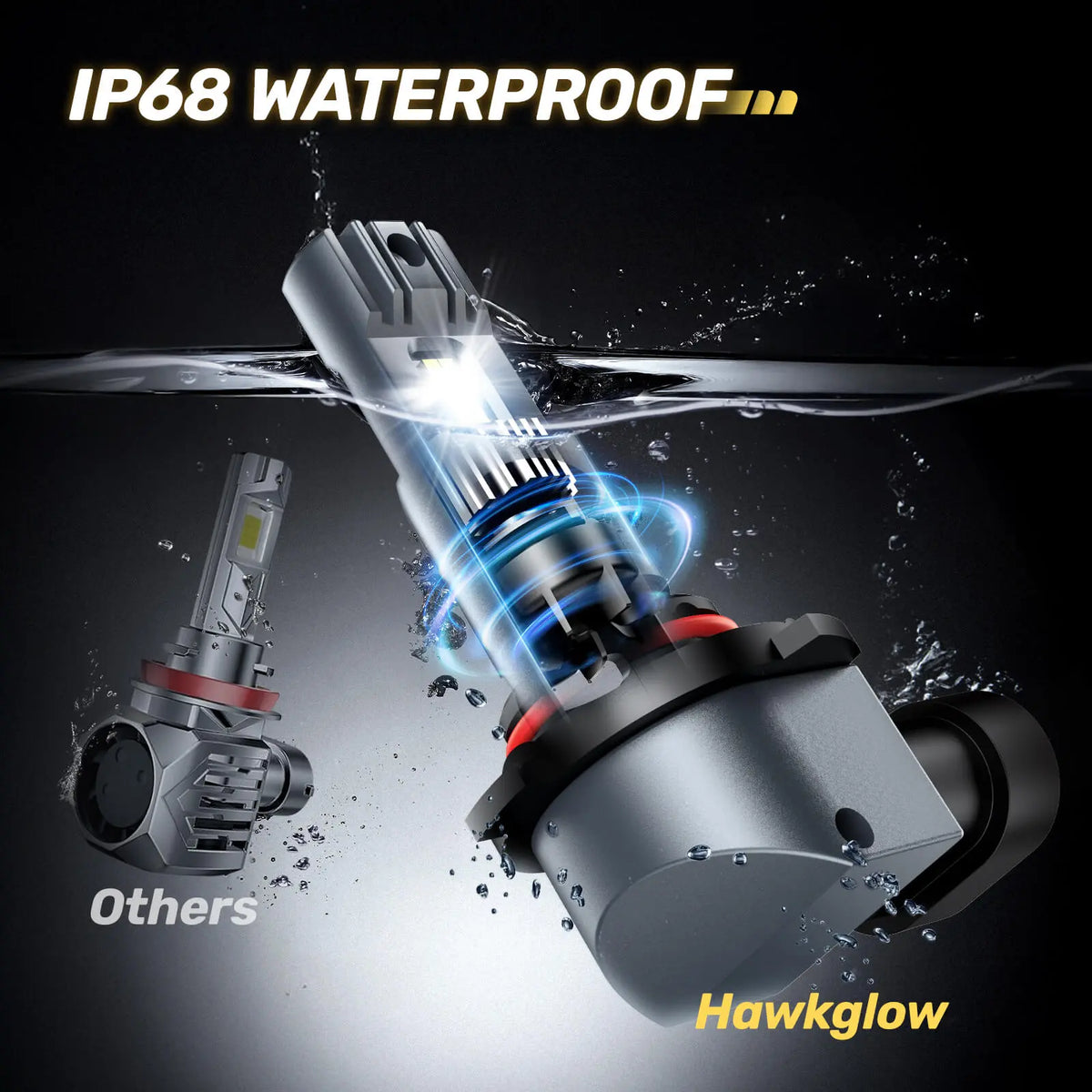 C7F Combo, 9005/HB3+9006/HB4, IP68, 64W, 6500K White, 32000LM, LED C7F Combo, 9005/HB3+9006/HB4, IP68, 64W, 6500K White, 32000LM, LED